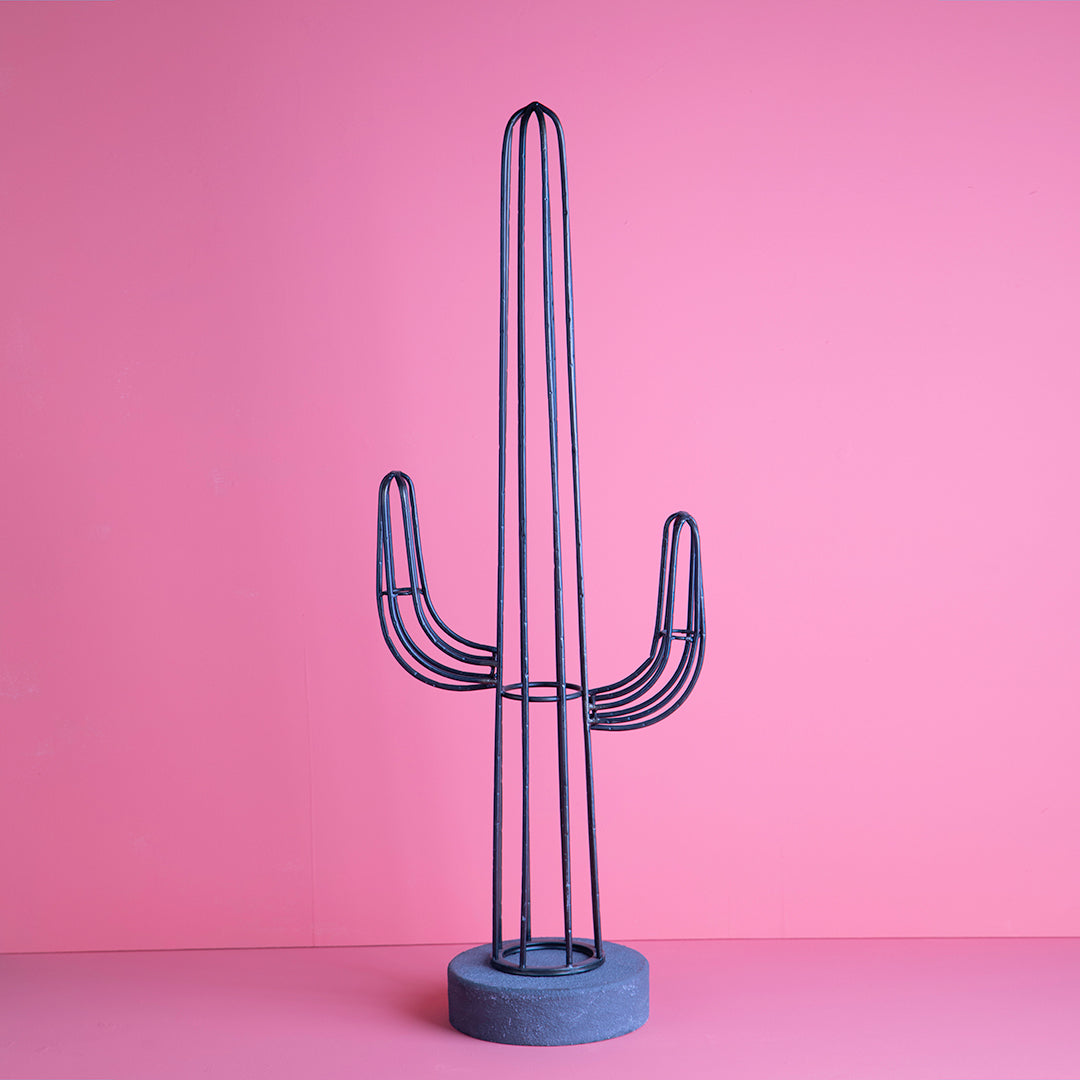 Profilo cactus in metallo • 90cm