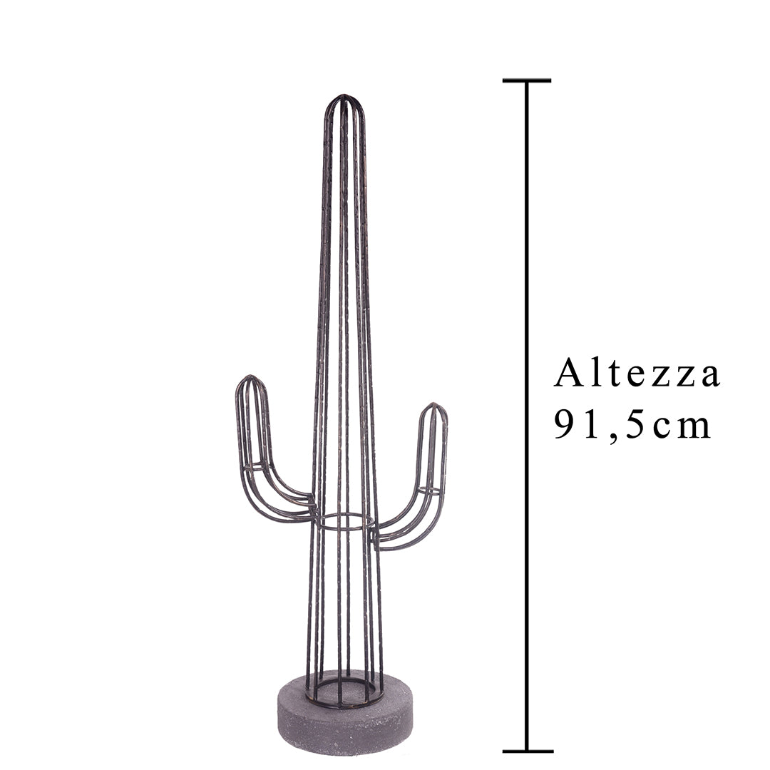Profilo cactus in metallo • 90cm