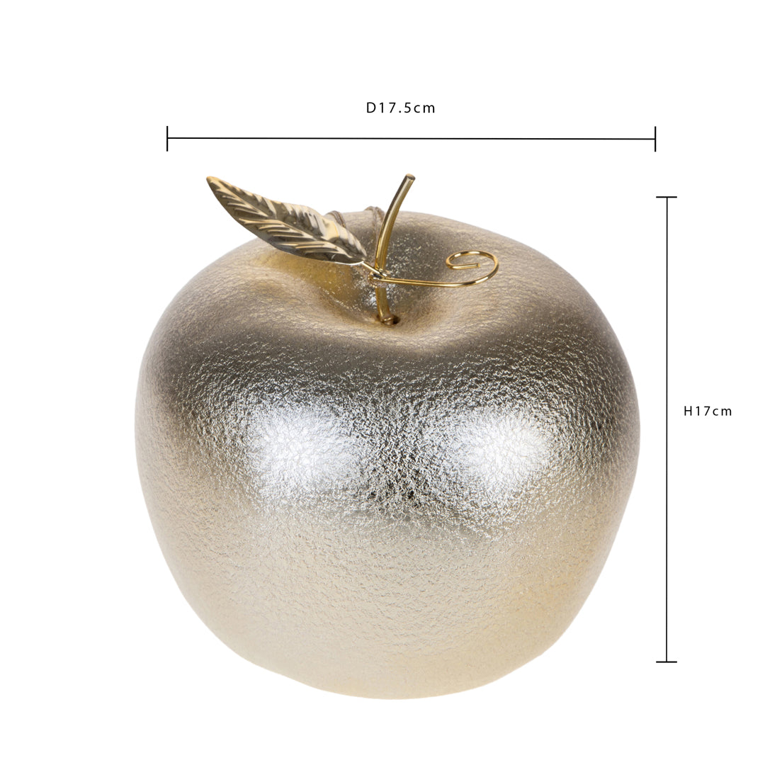 Mela Oro con Foglia • 17 cm