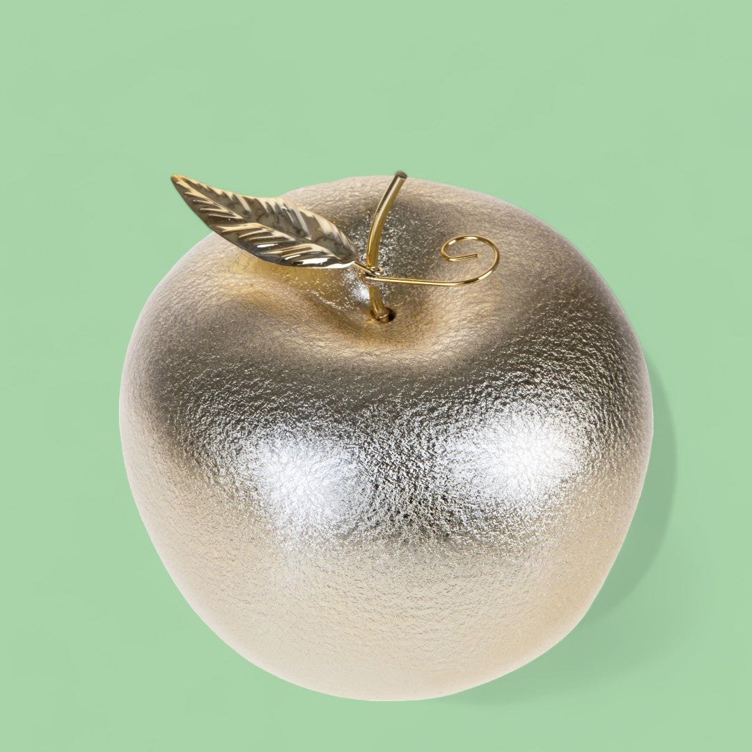 Mela Oro con Foglia • 17 cm