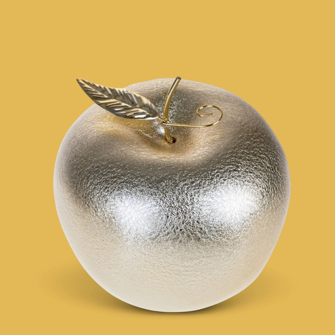 Mela Oro con Foglia • 17 cm