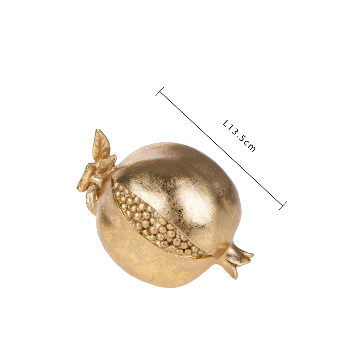 3 Pezzi • Melograno con Foglia • 7,5 cm