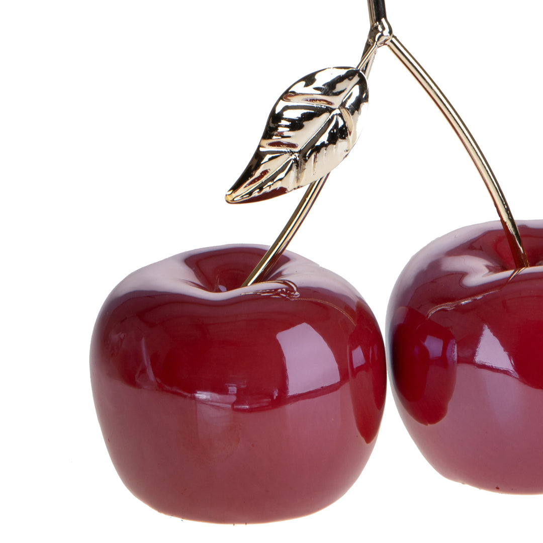 Coppia Ciliegie con Foglia • 18,2 cm