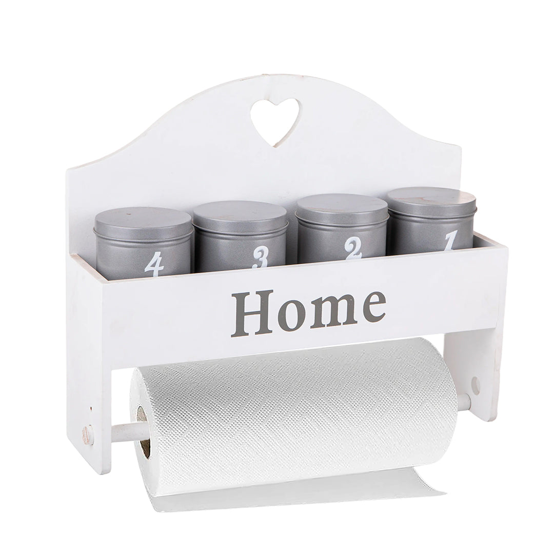 Portarotolo con vasetti • 30 cm