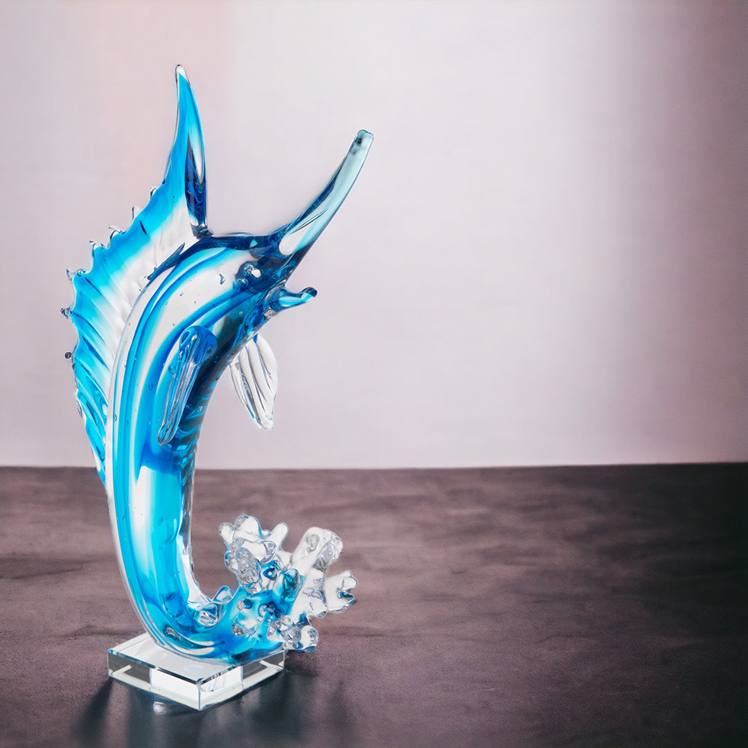 Delfino in vetro • 37 cm