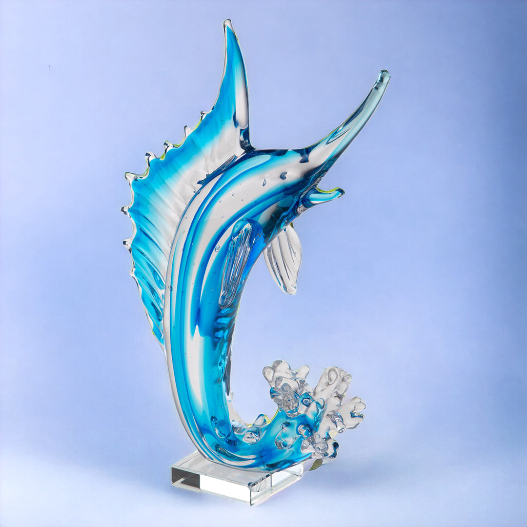 Delfino in vetro • 37 cm