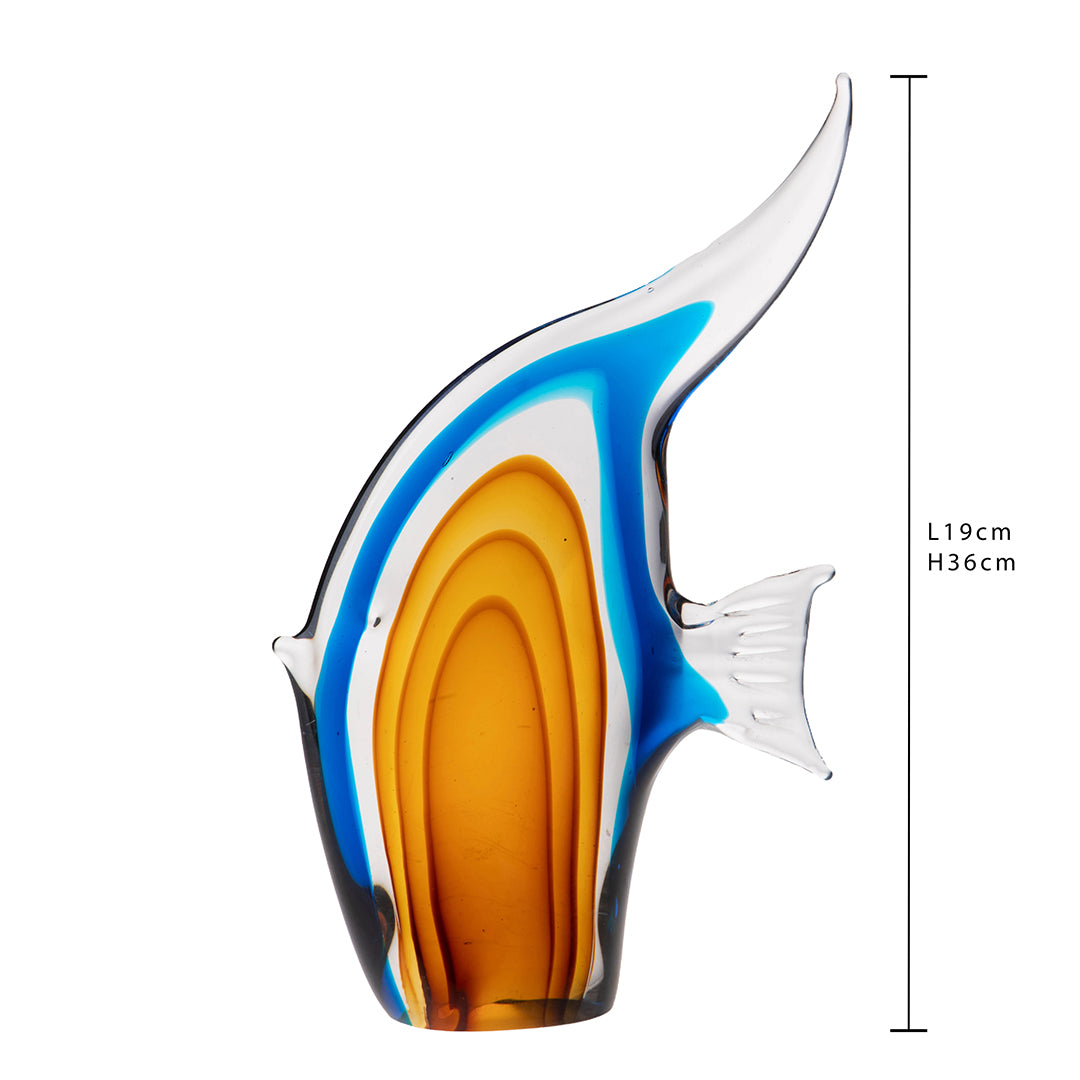 Pesce trombetta in vetro • 36 cm