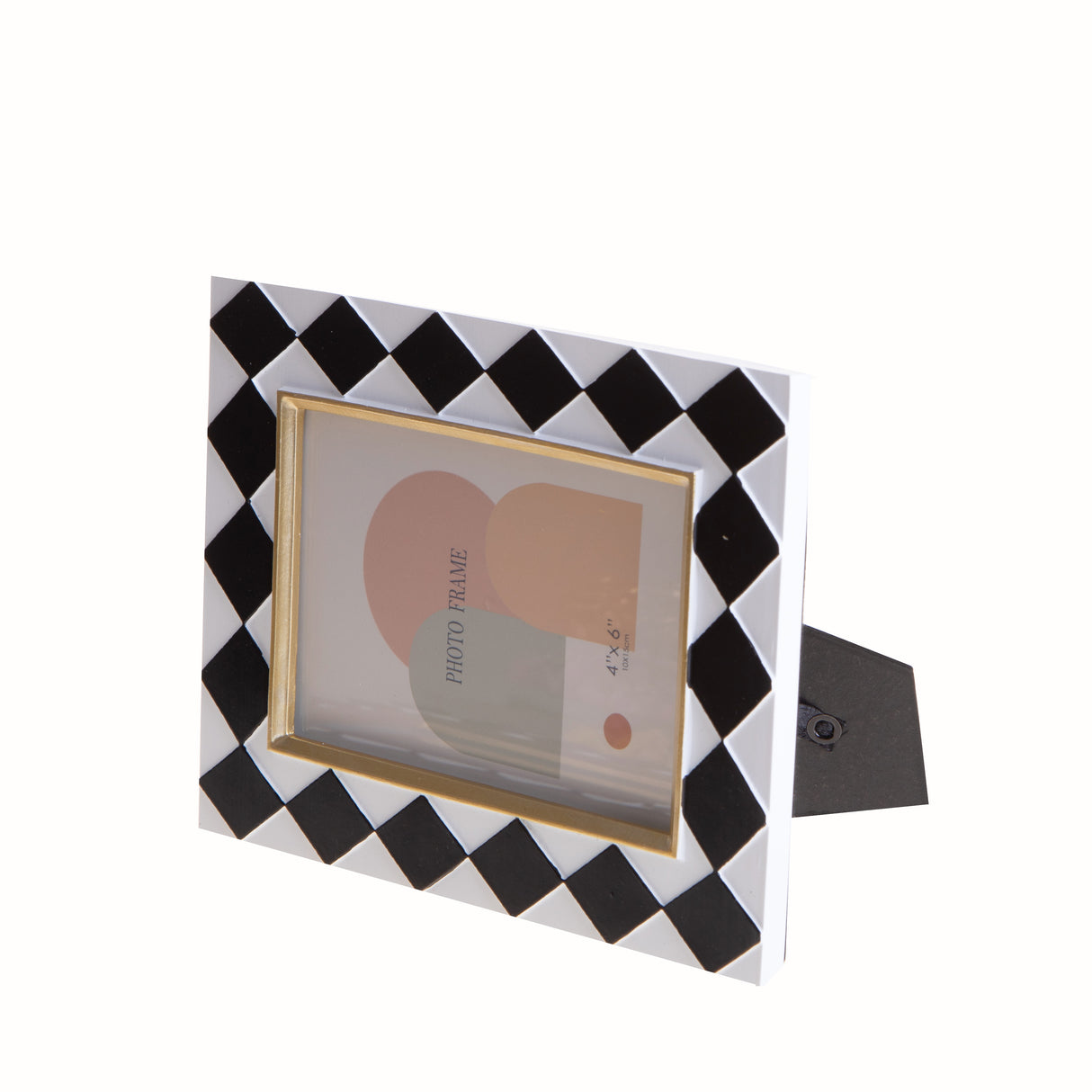 3 Pezzi • Porta foto con rombi • 23,5 cm
