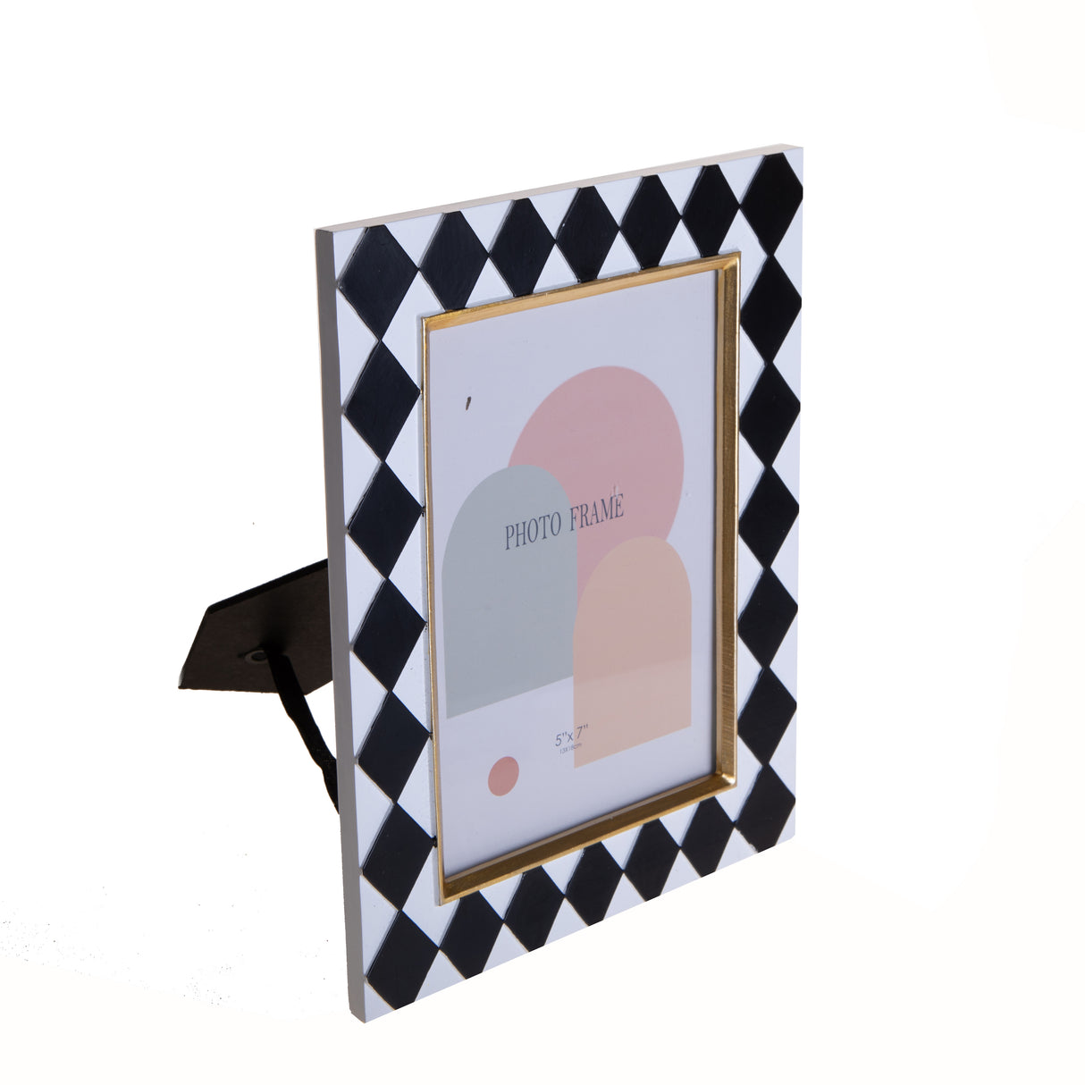 3 Pezzi • Porta foto con rombi • 23,5 cm