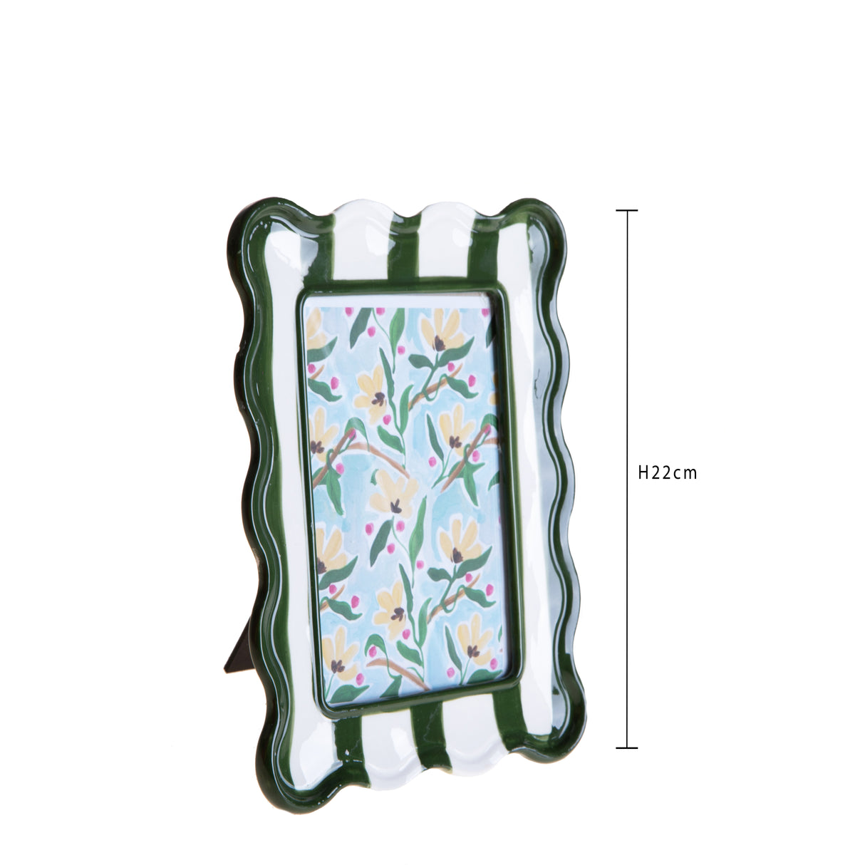 3 Pezzi • Porta foto con righe • 16 cm