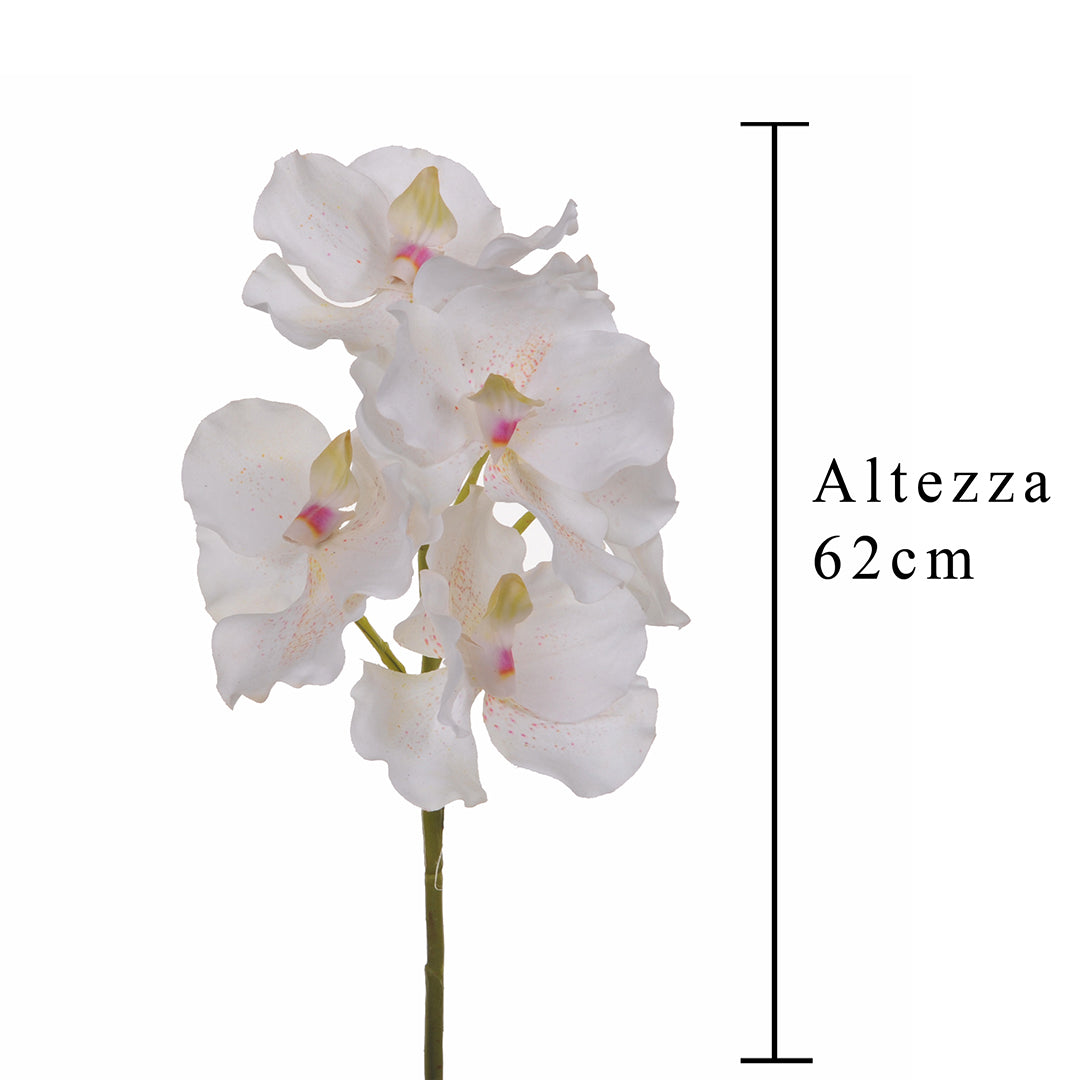 3 Pezzi • Orchidea artificiale vanda • 62 cm