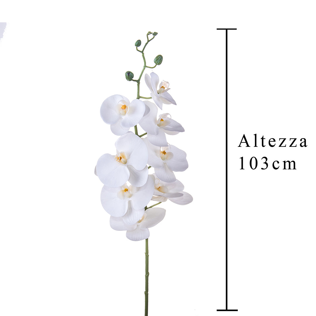2 Pezzi • Orchidea artificiale con 8 fiori • 103 cm