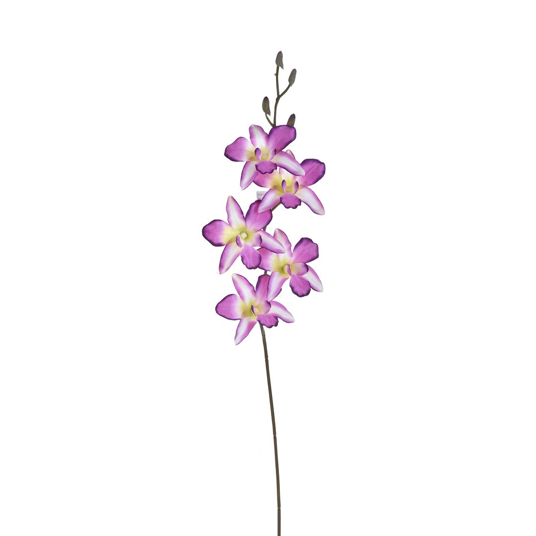 2 Pezzi • Bouquet frontale orchidee e rose artificiali • 42,5 cm