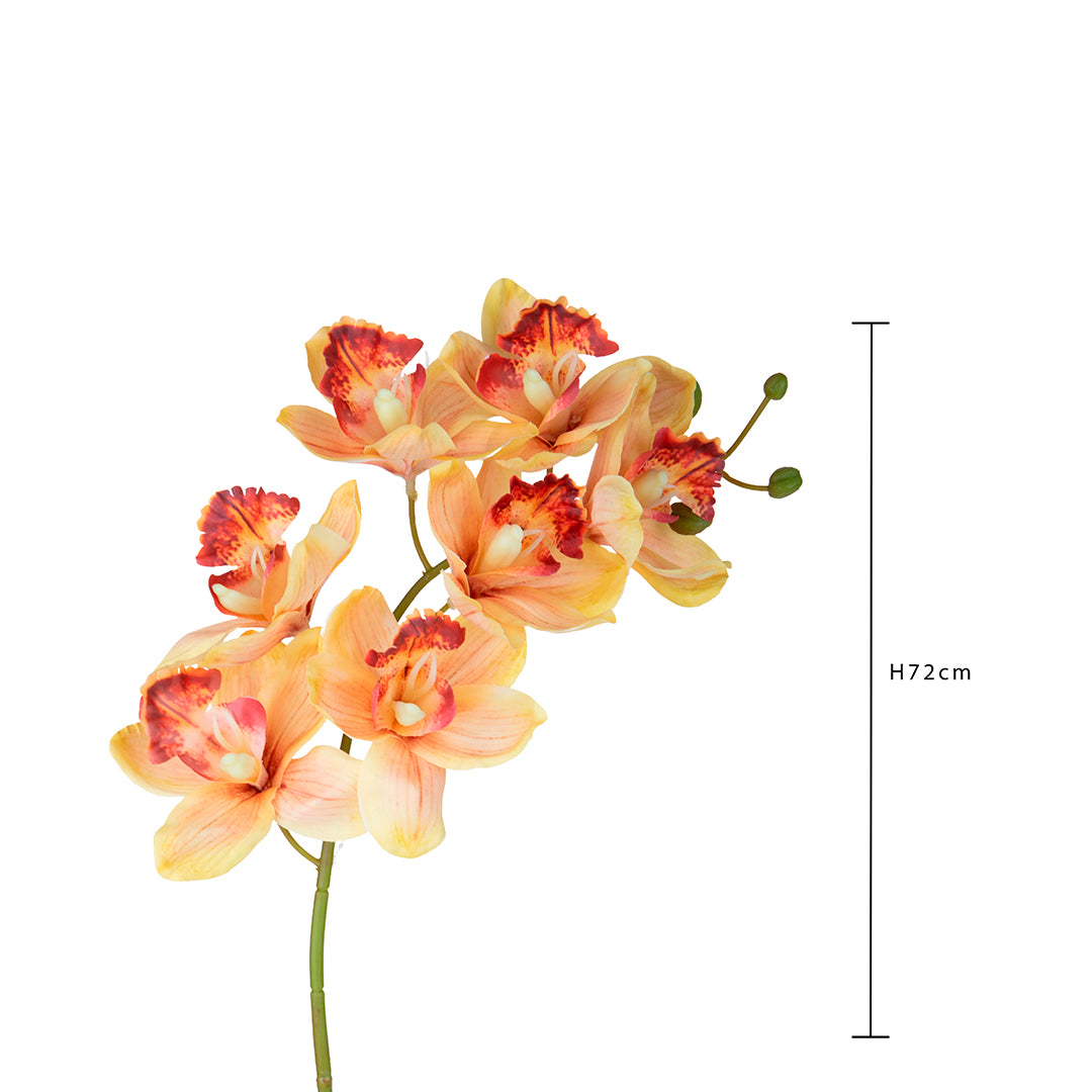 2 Pezzi • Orchidea artificiale • 72 cm