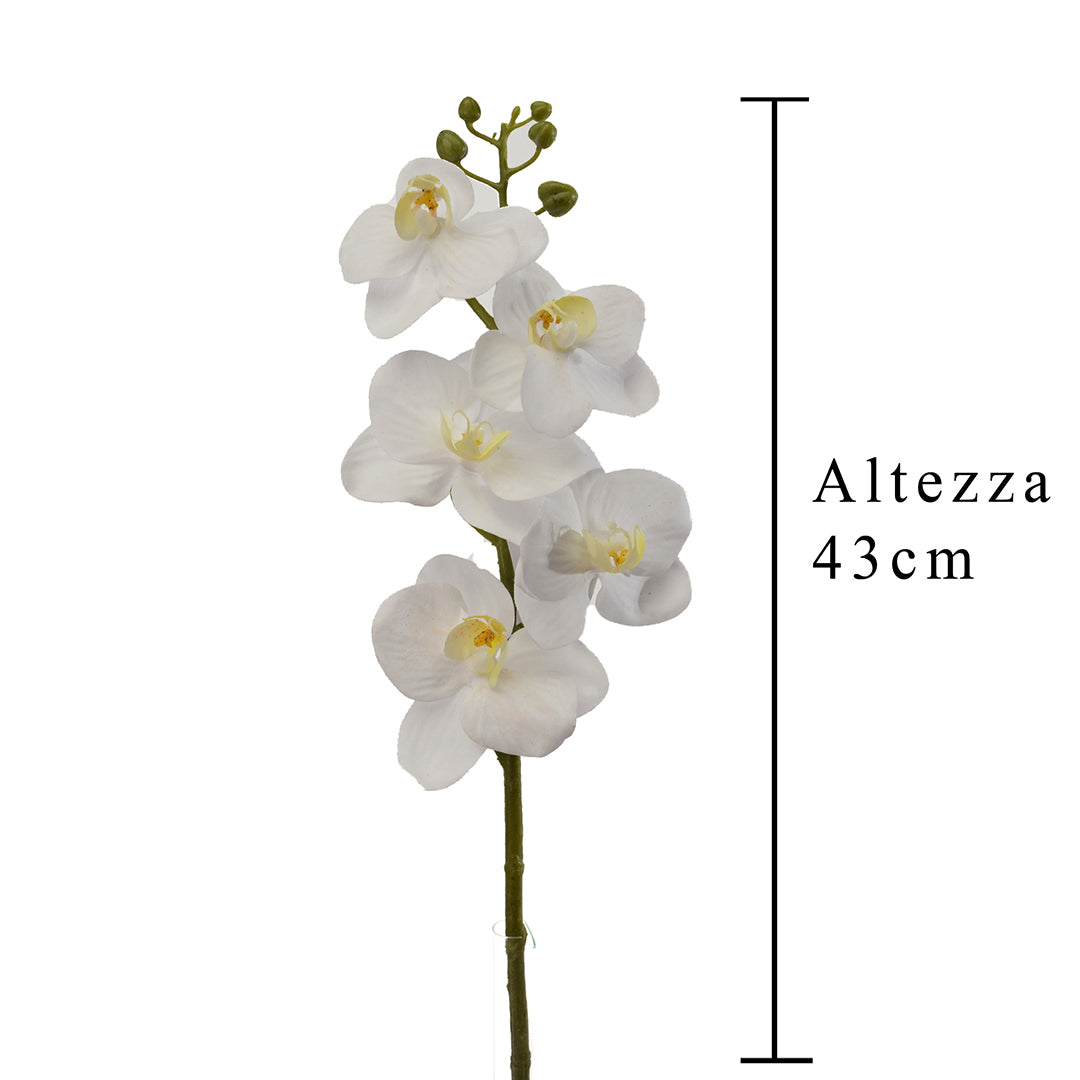 2 Pezzi • Mini Orchidea artificiale • 40 cm