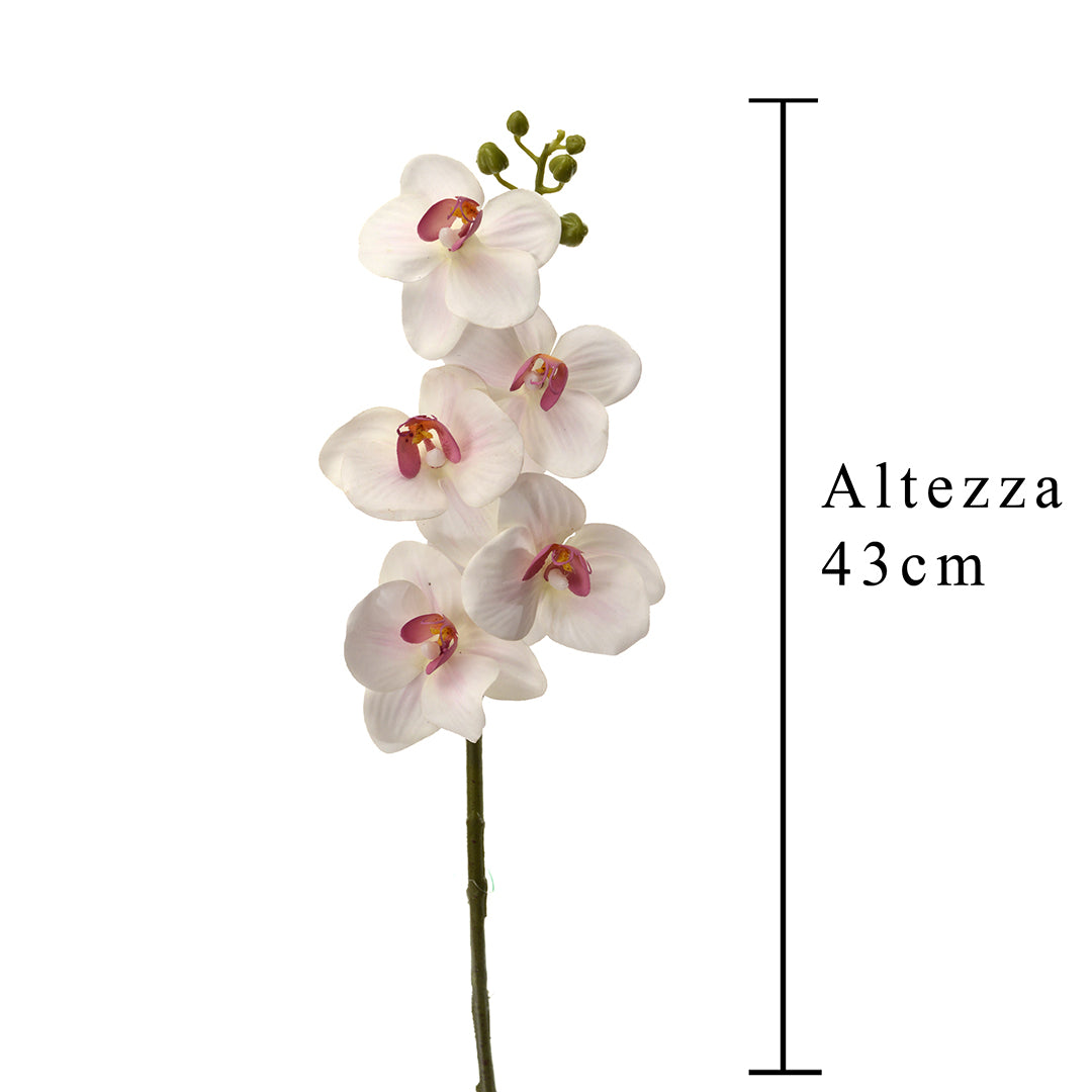 2 Pezzi • Mini Orchidea artificiale • 40 cm