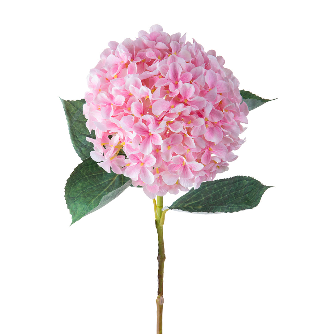 2 Pezzi • Ortensia artificiale con 4 Foglie • 64 cm