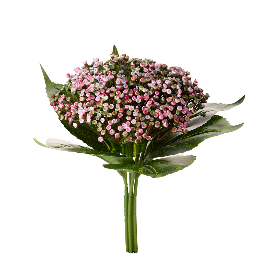 2 Pezzi • Ortensia artificiale cespuglio • 32 cm