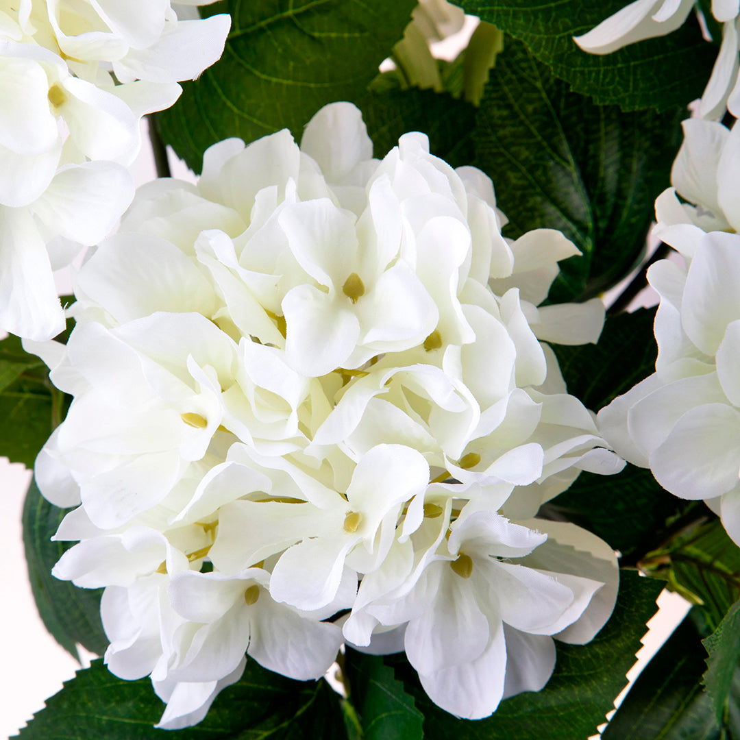 Ortensia artificiale con 7 fiori • 51,5 cm