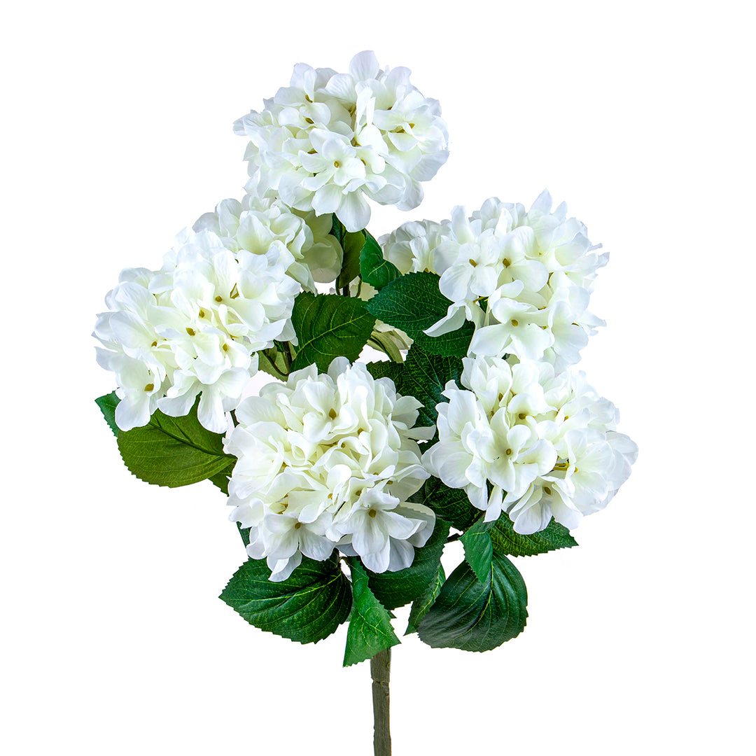 Ortensia artificiale con 7 fiori • 51,5 cm