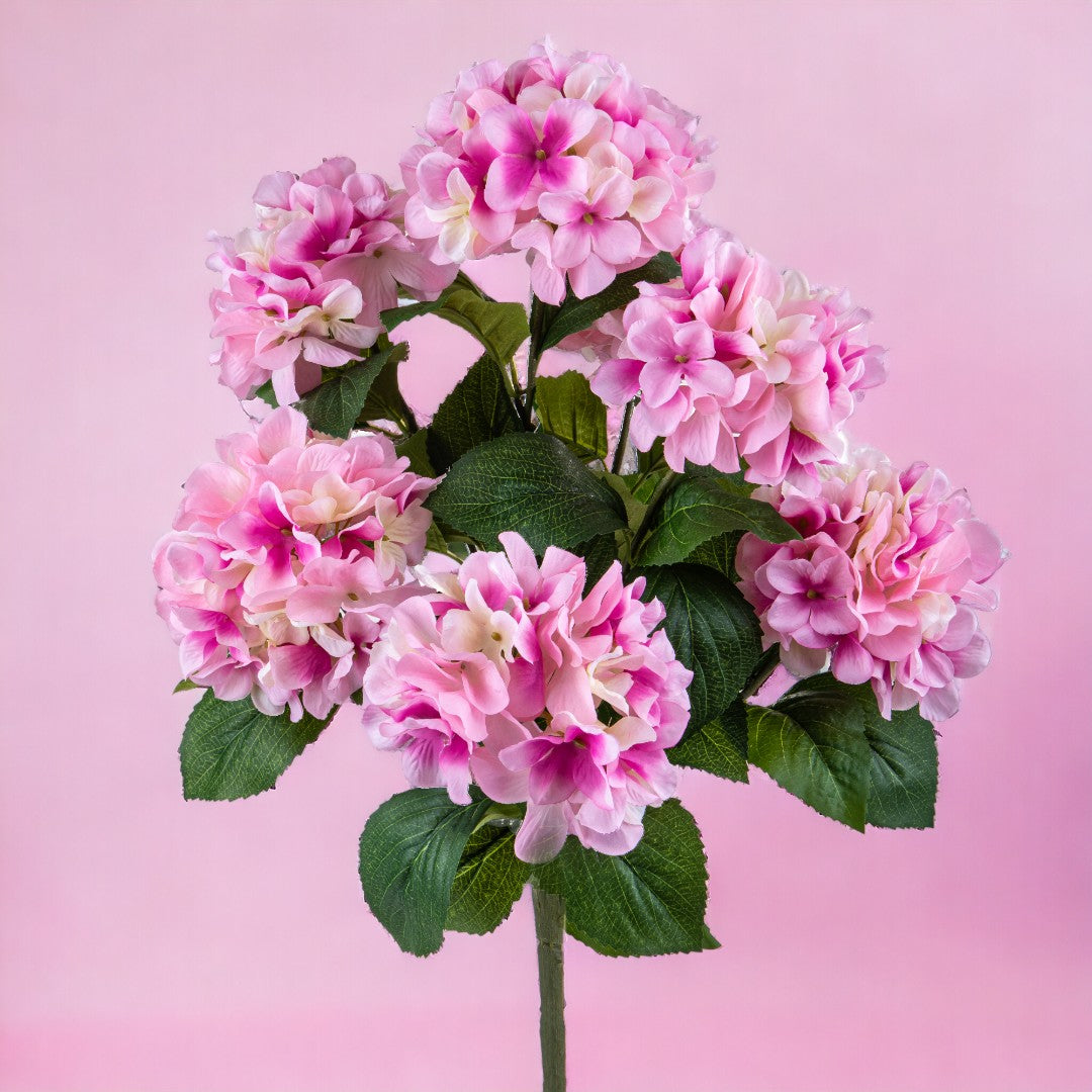 Ortensia artificiale con 7 fiori • 52 cm