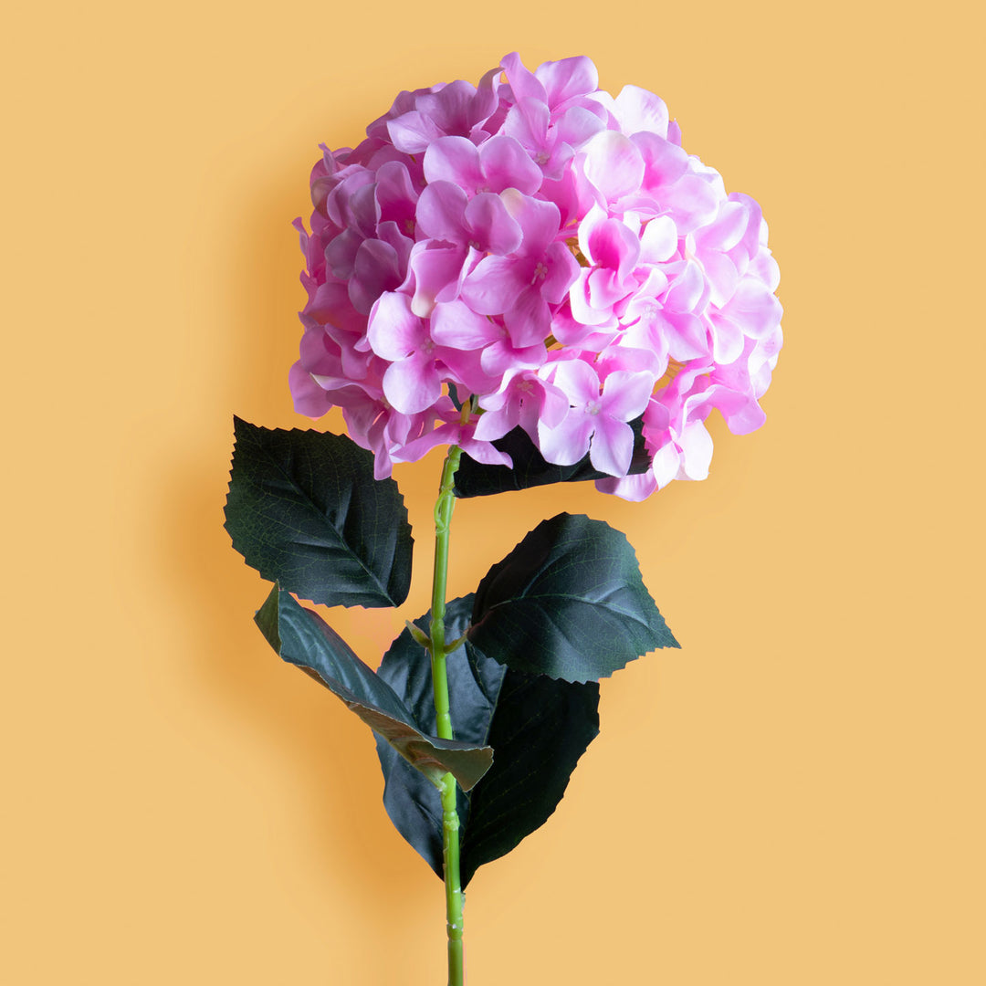3 Pezzi • Fiore di Ortensia artificiale singola con 6 fiori • 90 cm
