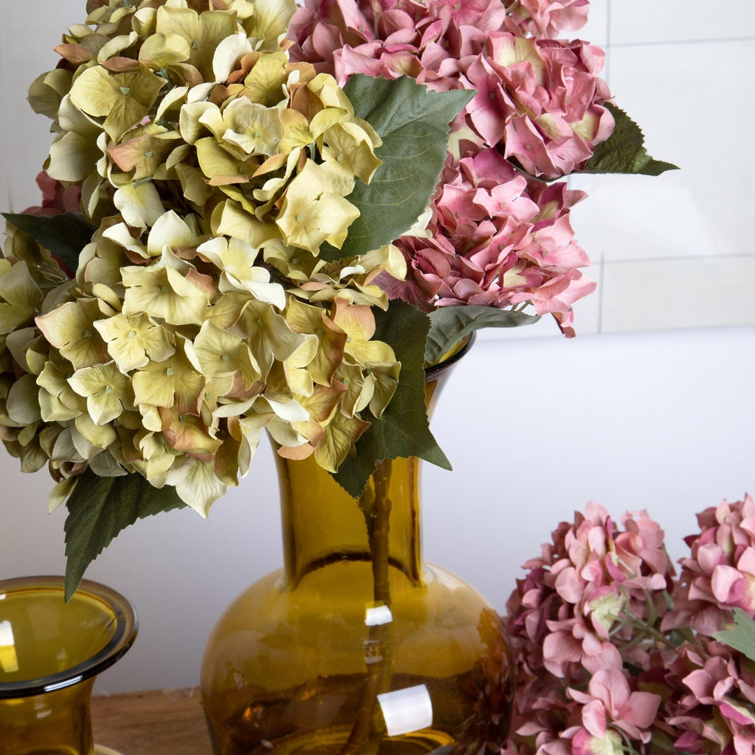 2 Pezzi • Ortensia artificiale bush • 57 cm