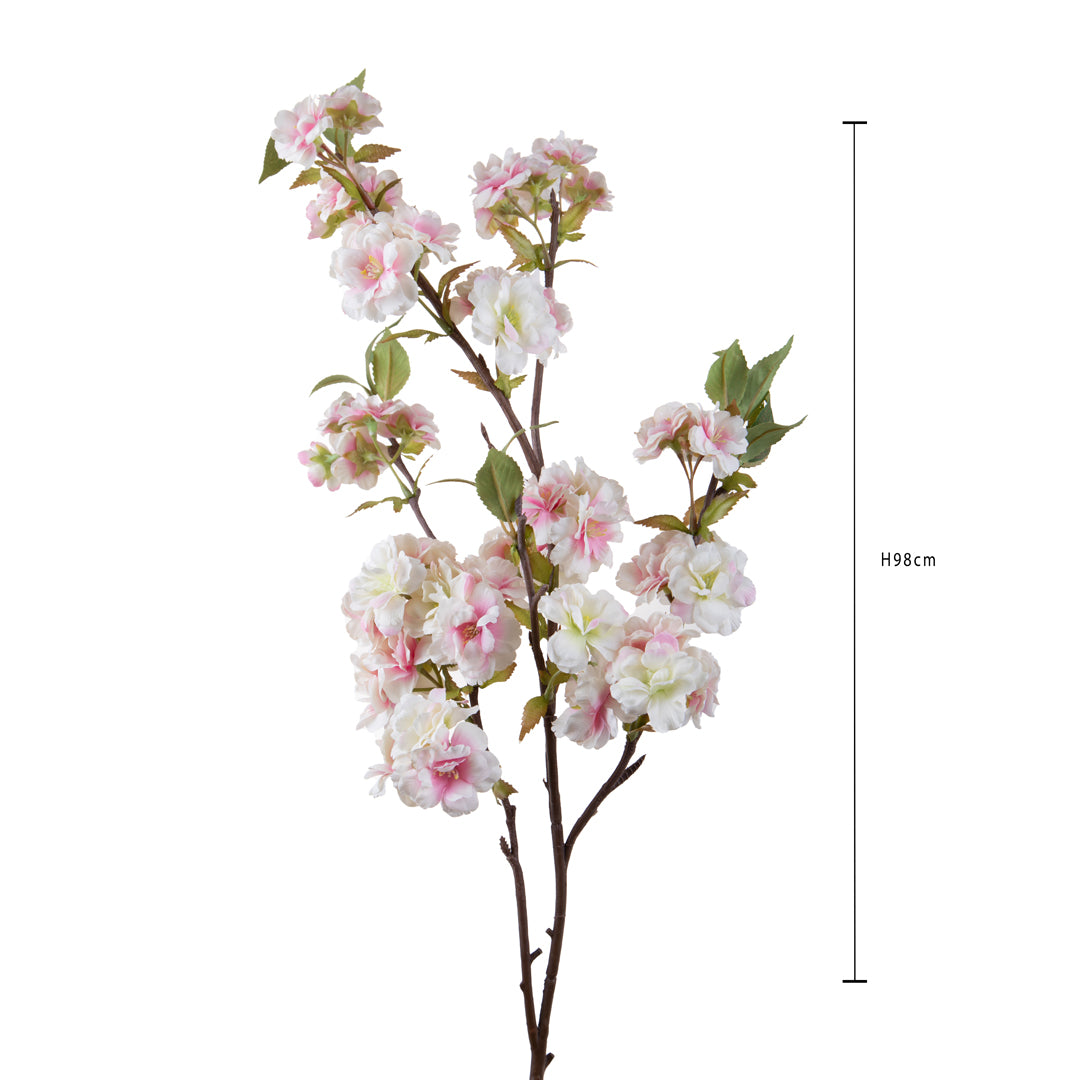 Ramo pesco fiorito • 98 cm