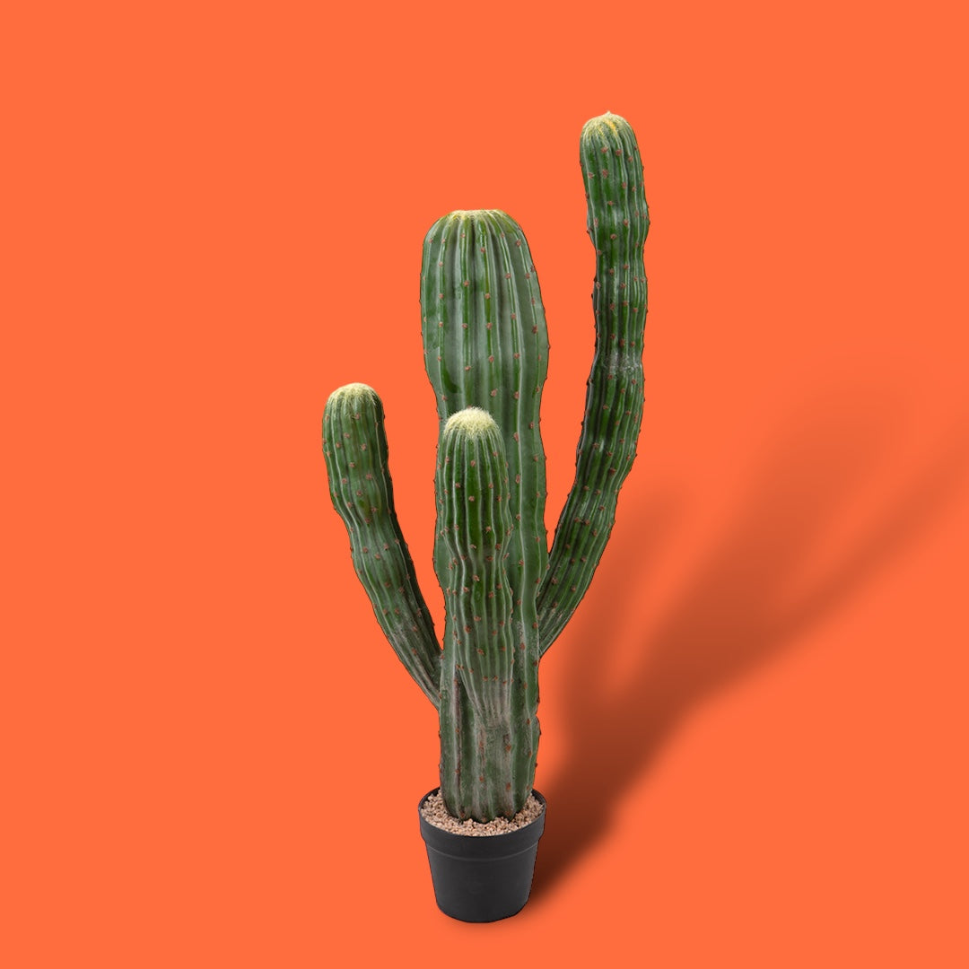 Cactus artificiale Cereus per 4 rami • 107 cm
