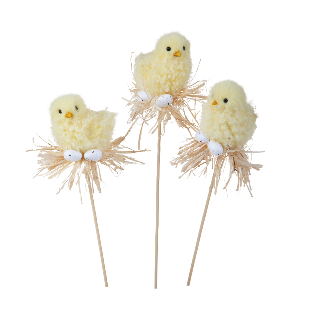 3 Pezzi • Set 3 pick pulcini • 30 cm