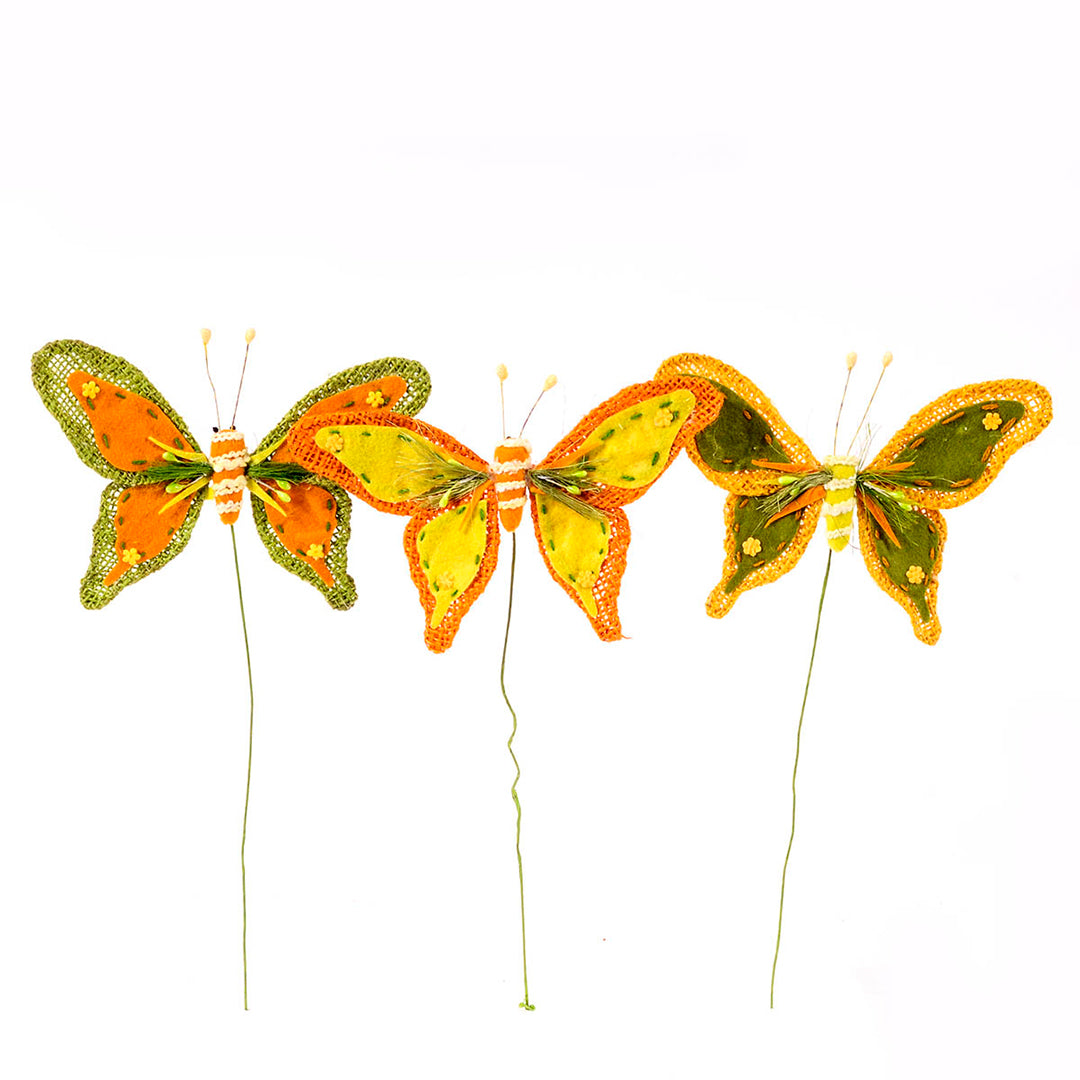 6 Pezzi • Farfallla con pick • 37 cm