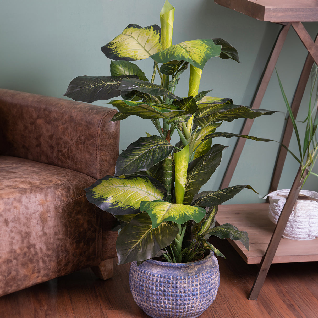 Verde artificiale Camilla con vaso 72 foglie • 100 cm