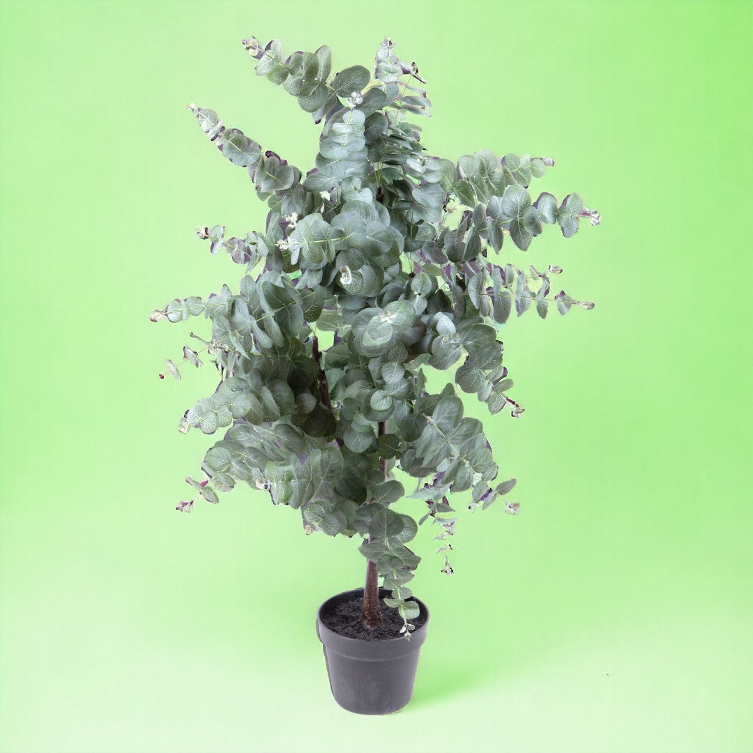 Verde artificiale Pianta di eucalyptus in vaso • 110 cm