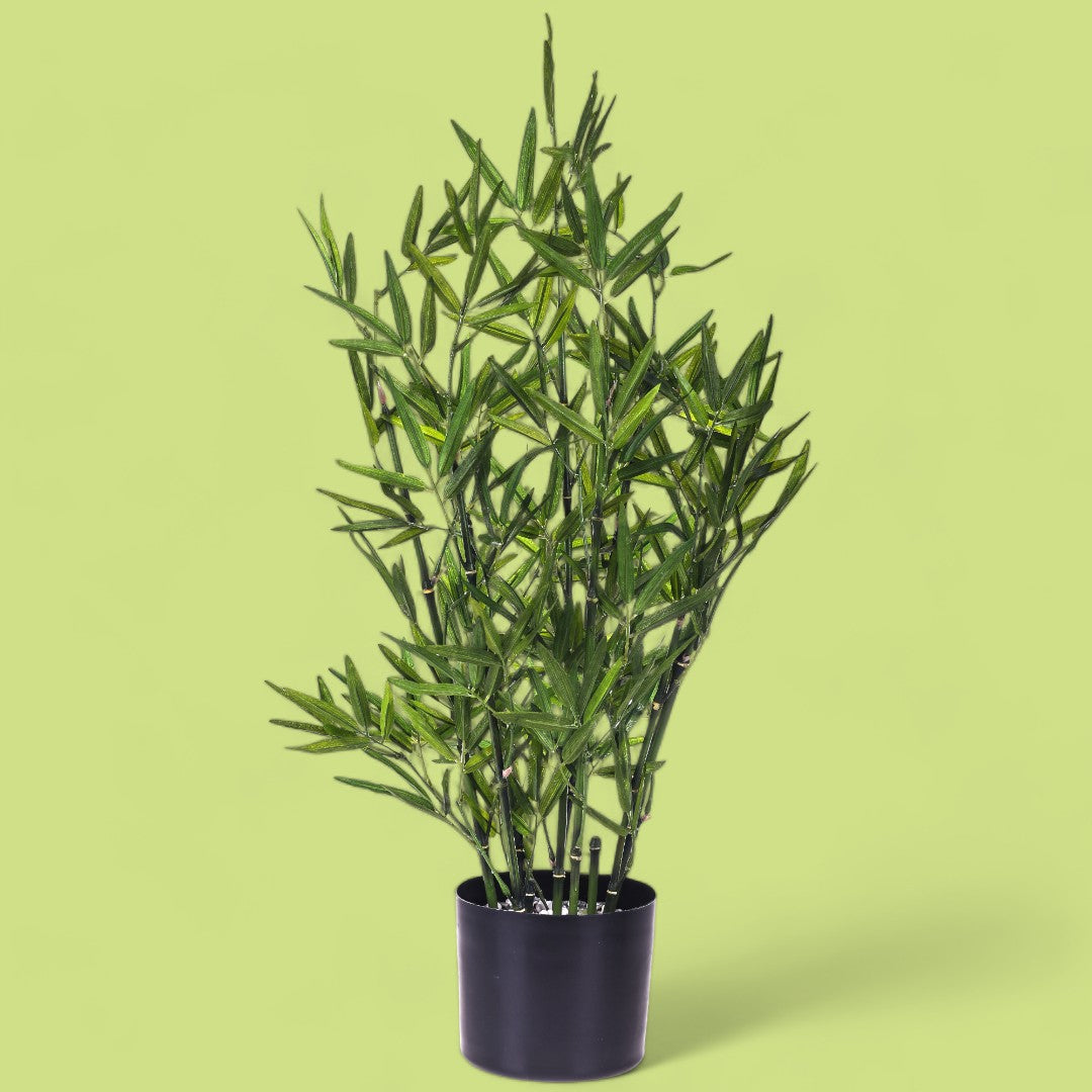 Mini bamboo artificiale con vaso • 76 cm