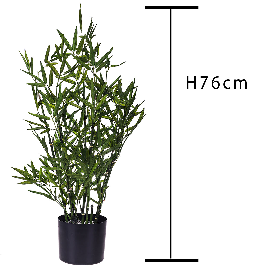 Mini bamboo artificiale con vaso • 76 cm