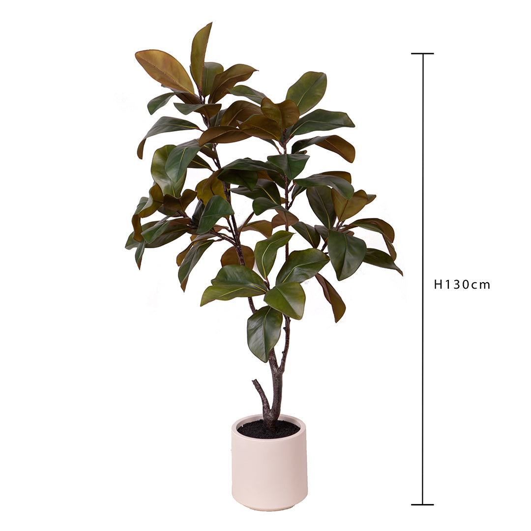 Ficus Real Touch 64 foglie con Vaso • 130 cm