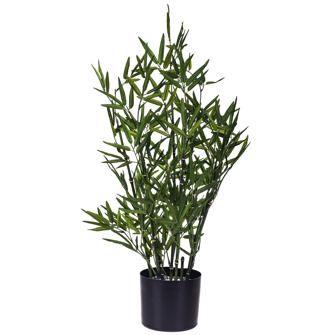 Verde artificiale Mini bamboo artificiale con vaso • 46 cm