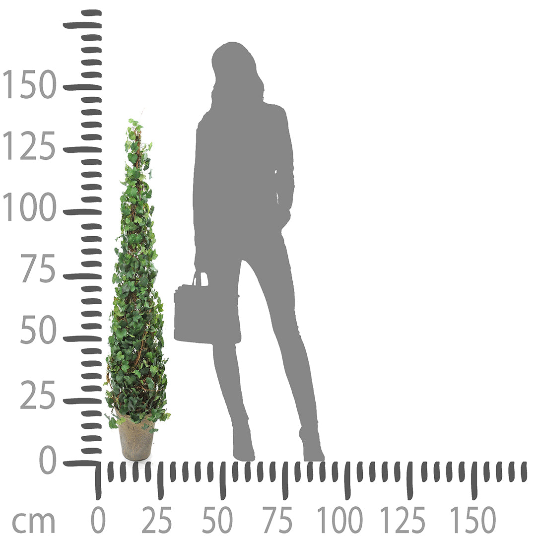 Verde artificiale Edera cono • 138 cm
