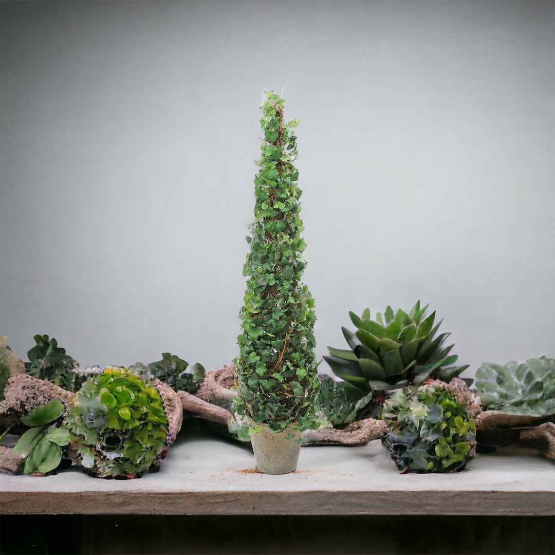 Verde artificiale Edera cono • 138 cm