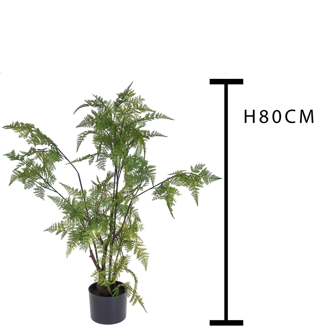 Verde artificiale Pianta felce con vaso • 80 cm