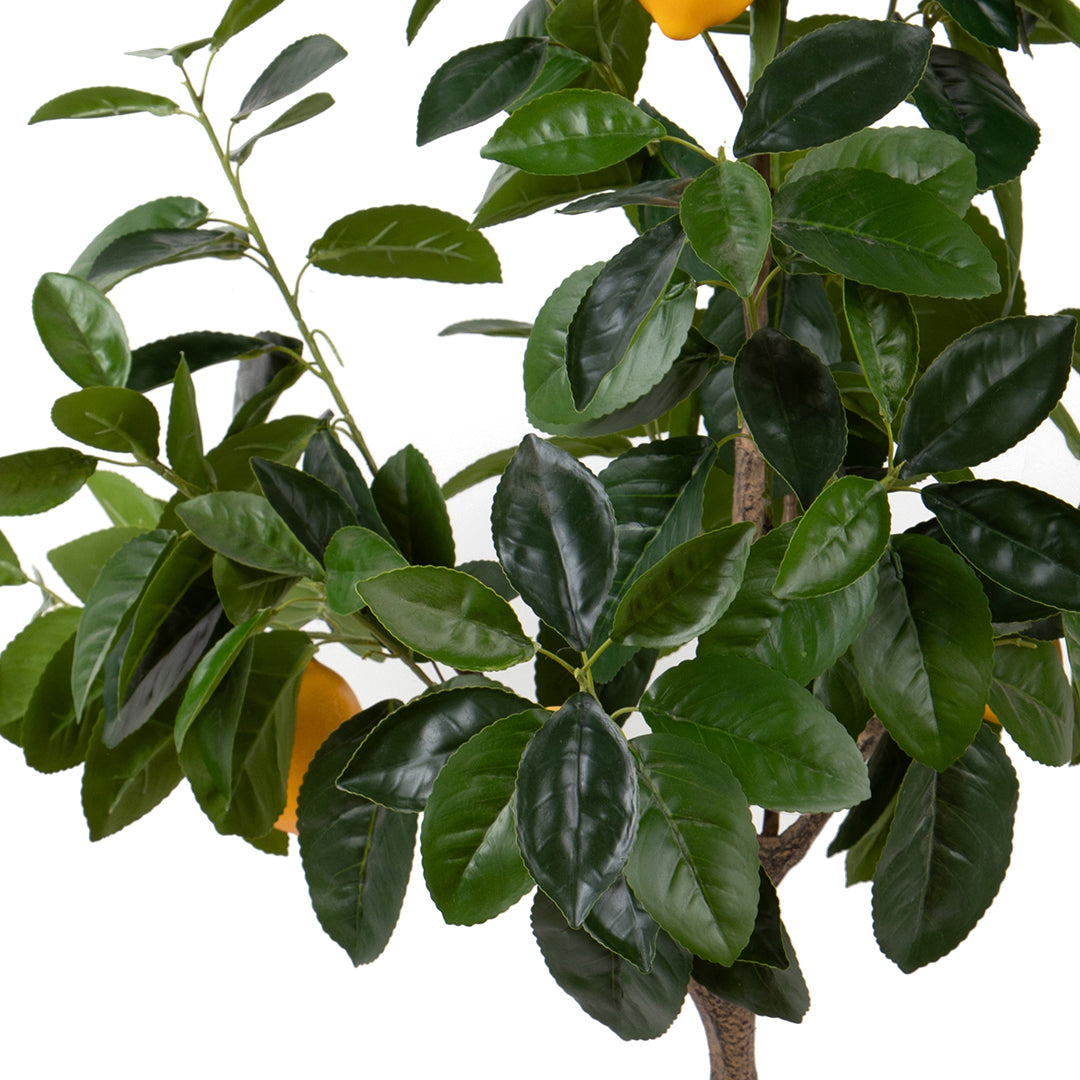 Verde artificiale Pianta Limone con Frutti • 120 cm