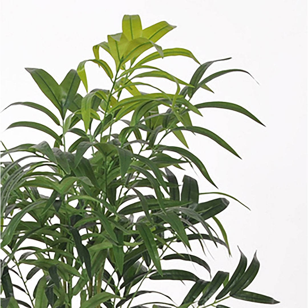 Verde artificiale Kenzia artificiale con vaso nero • 150 cm