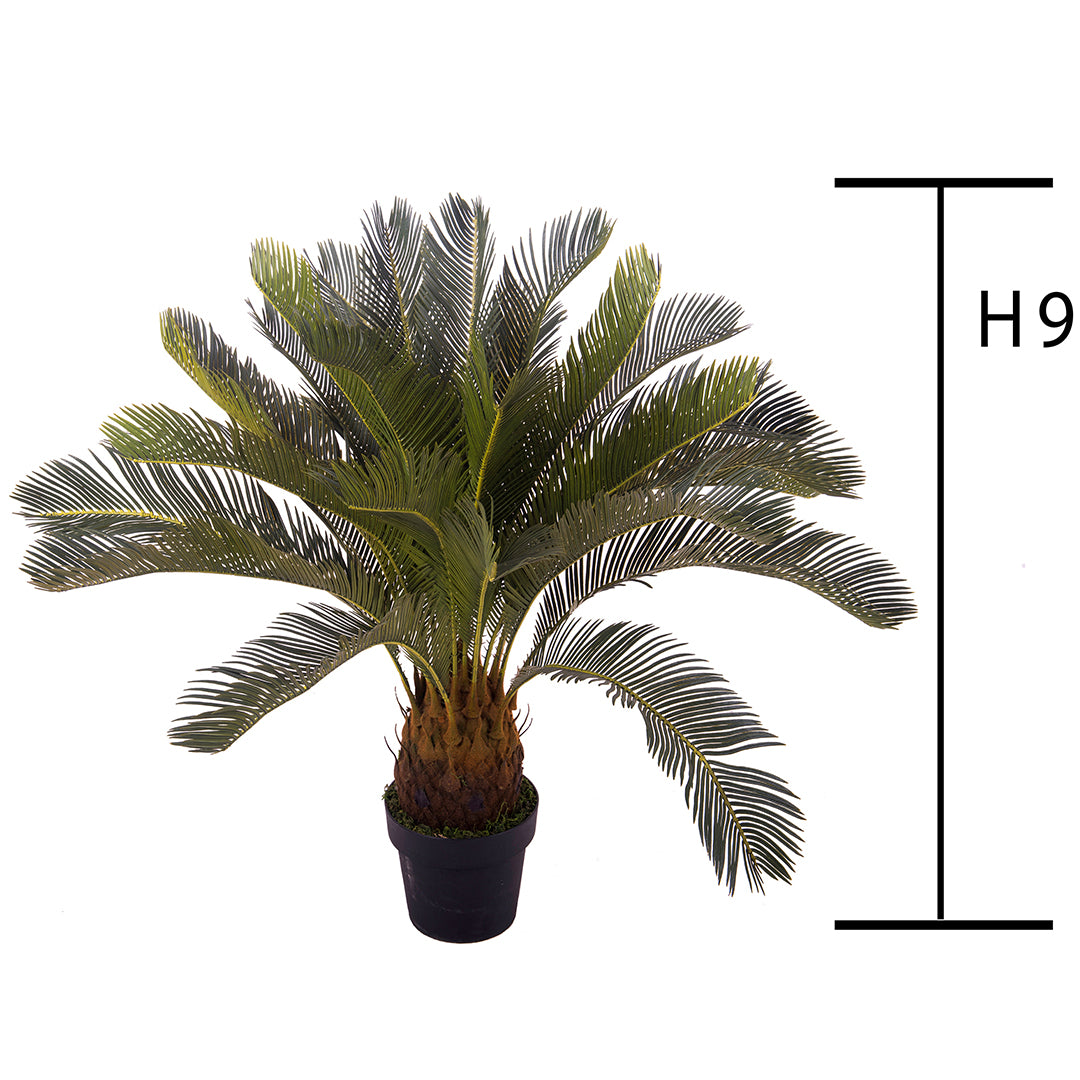 Verde artificiale Cycas con vaso • 93 cm