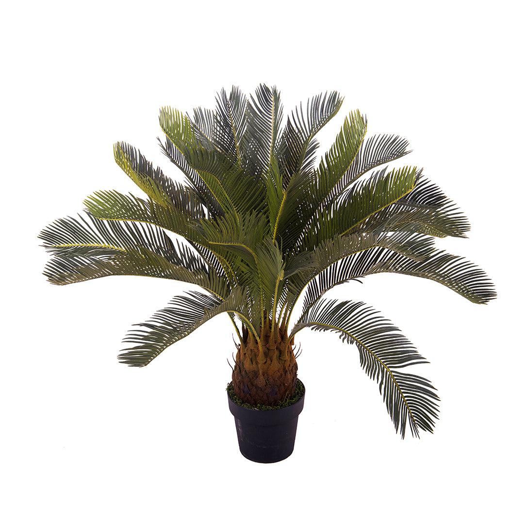 Verde artificiale Cycas con vaso • 93 cm