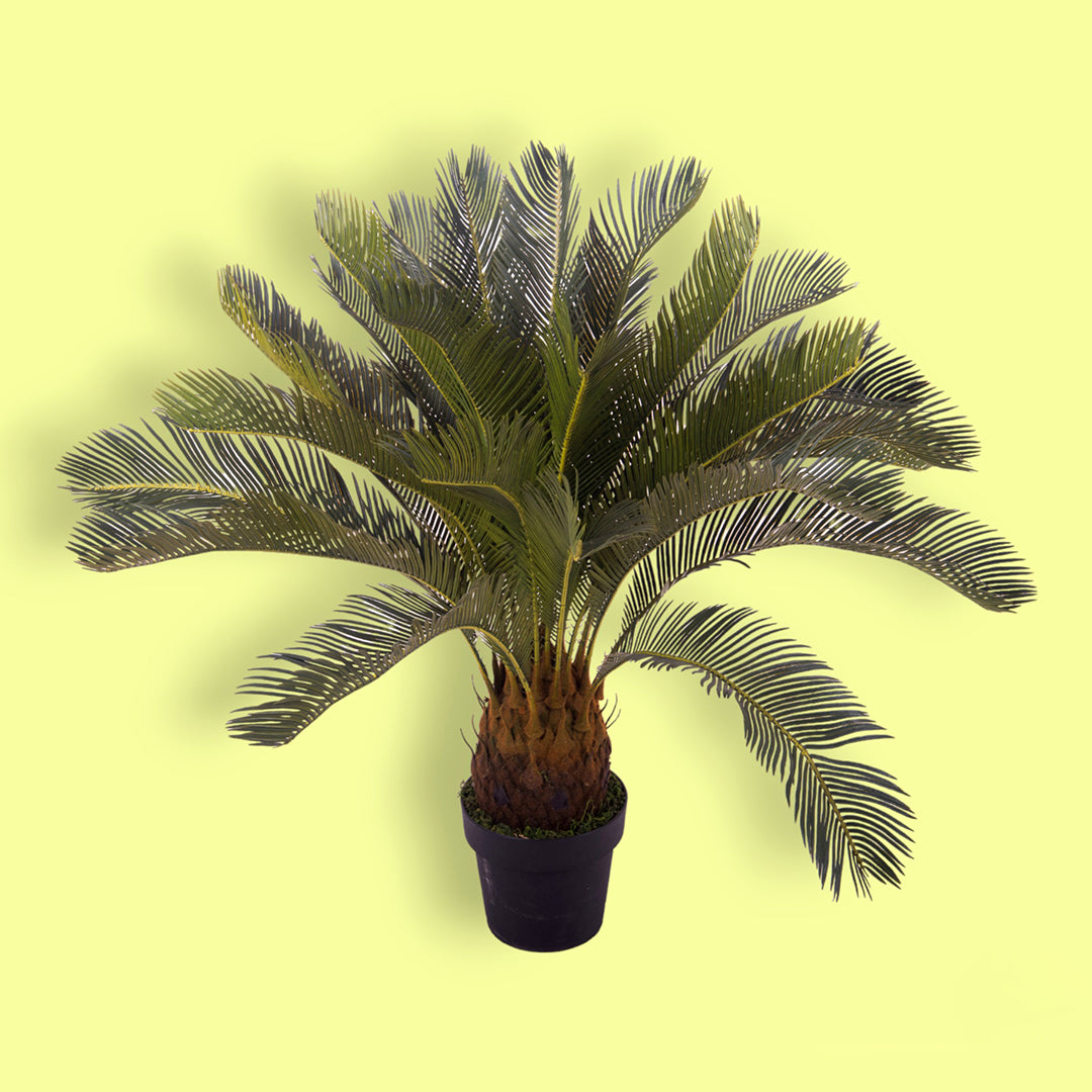Verde artificiale Cycas con vaso • 93 cm
