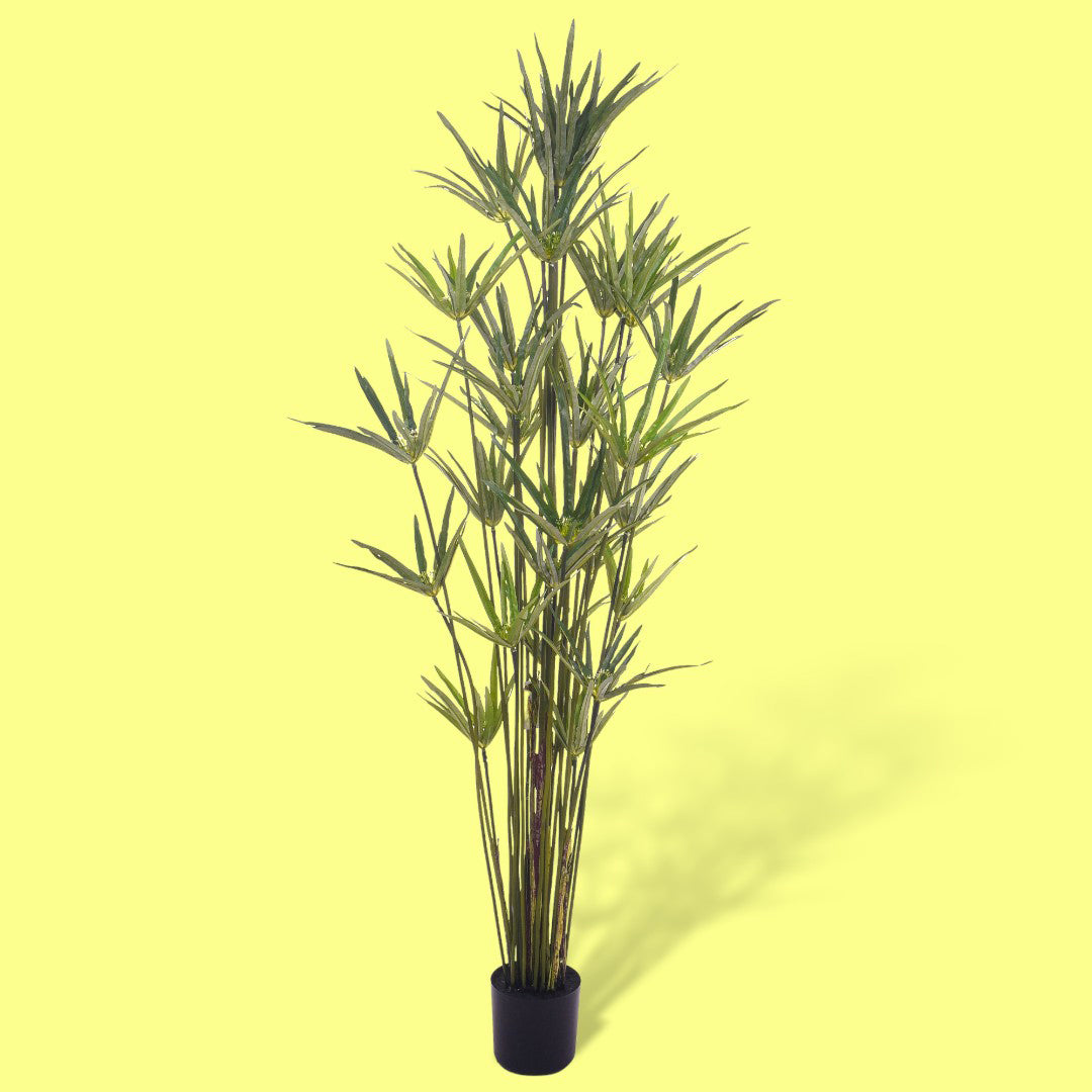 Verde artificiale Papiro con vaso • 150 cm