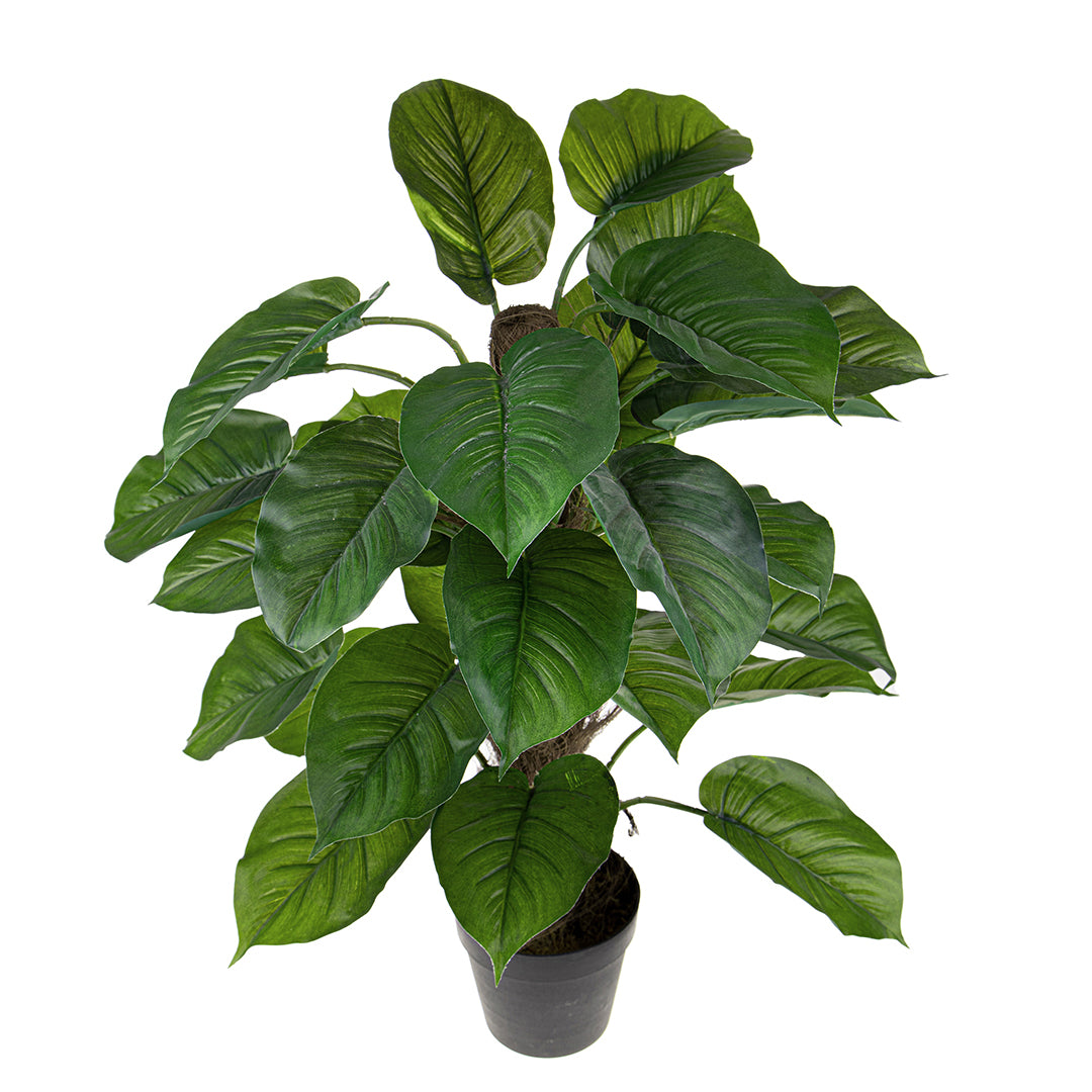 Verde artificiale Pothos in vaso con 30 foglie • 85 cm