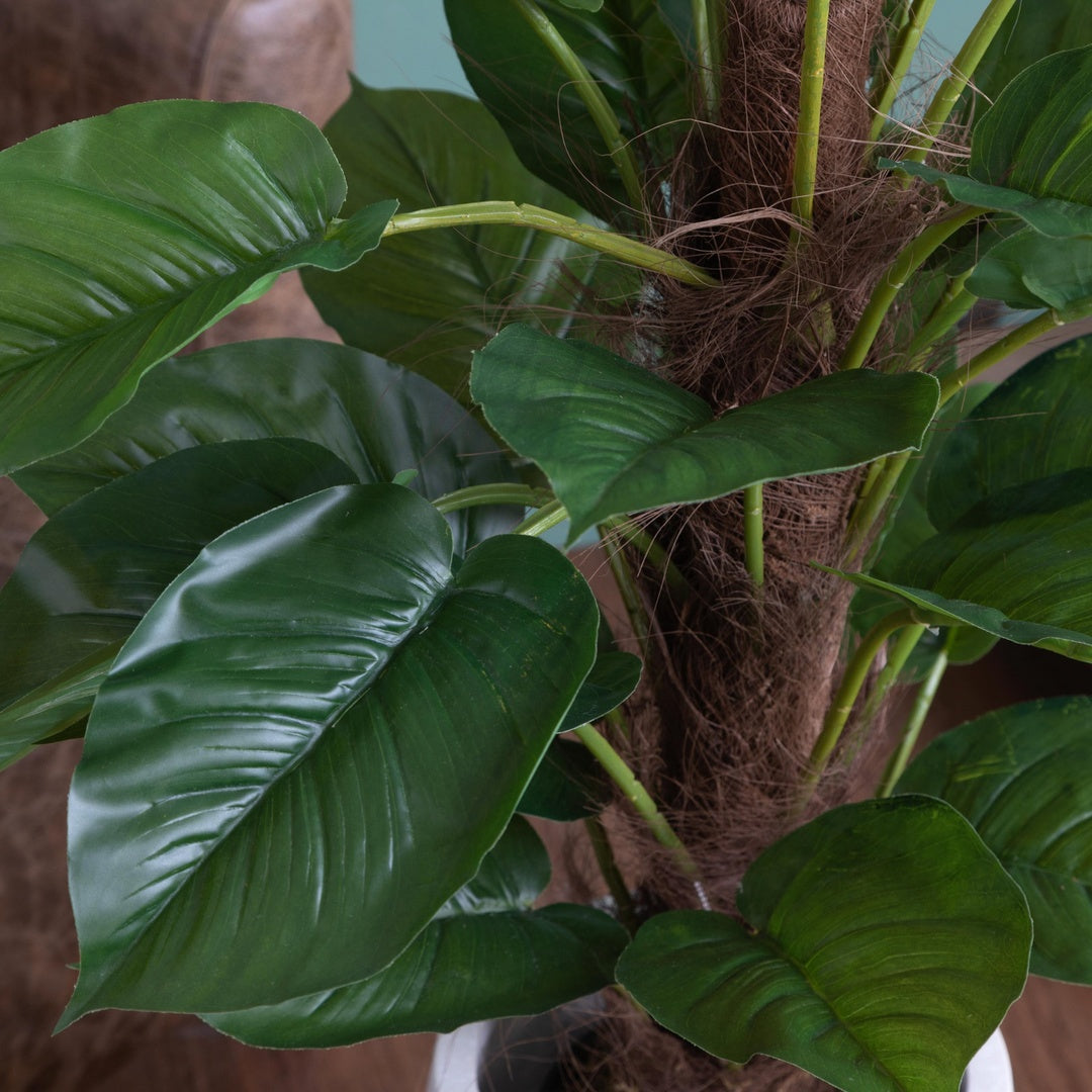 Verde artificiale Pothos in vaso con 30 foglie • 85 cm