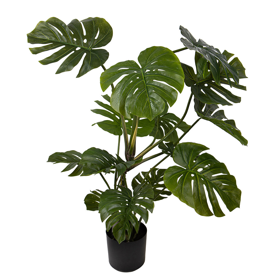 Verde artificiale Monstera con vaso • 113 cm