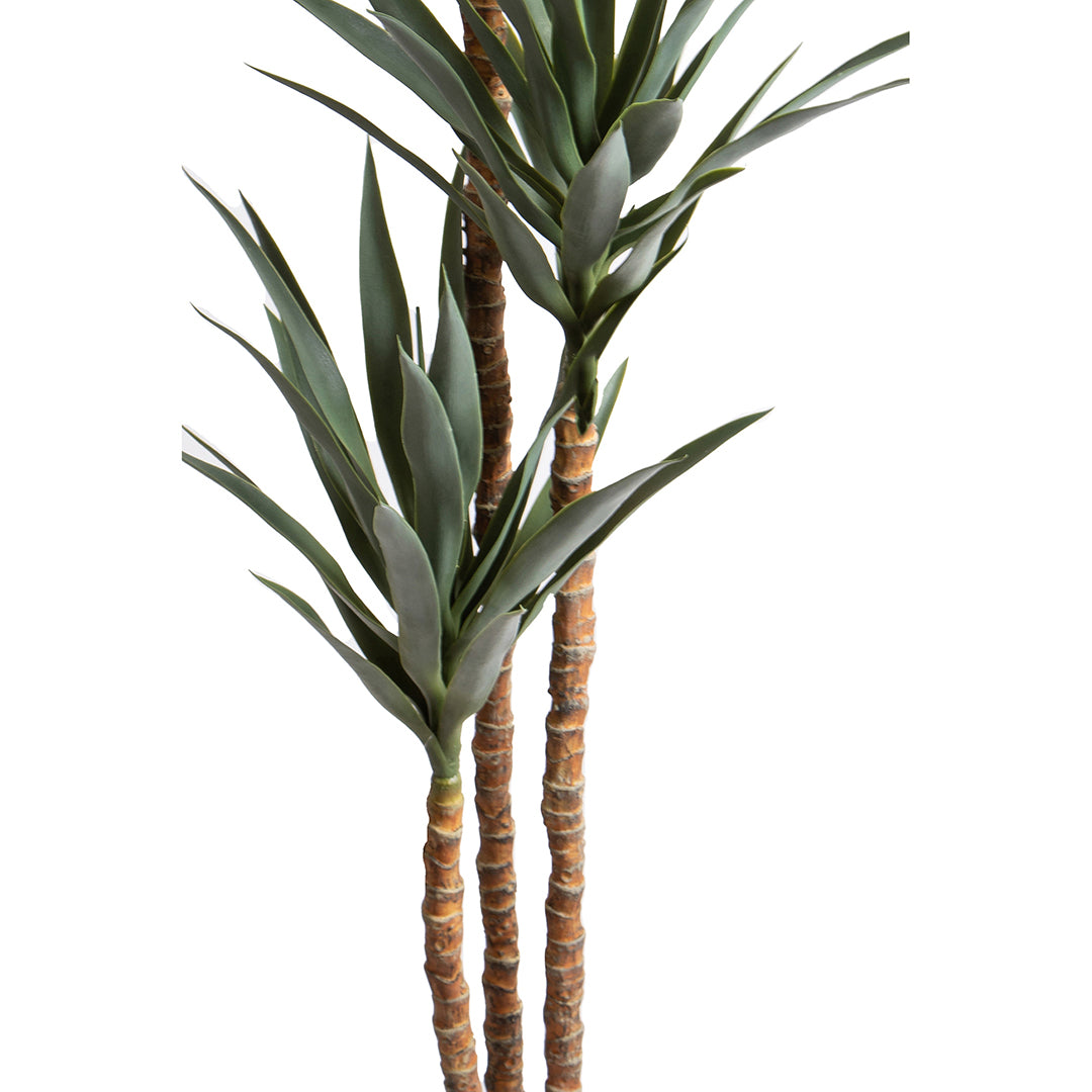 Pianta di Yucca artificiale per 3 diramazioni con vaso • 180 cm